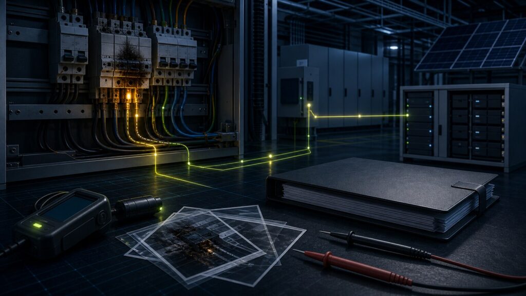 Technisches Versicherungsgutachten mit Elektroschaden, Beweiskette und Dokumentation