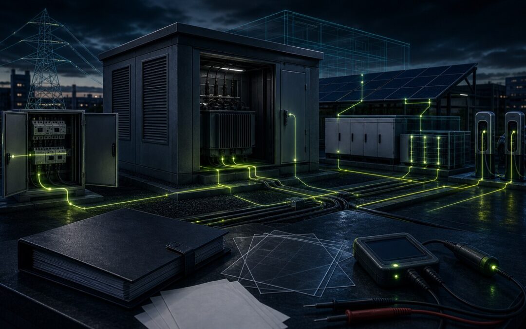 Verteilstation mit Netzanschlussplanung, Schnittstellen und technischer Prüfung