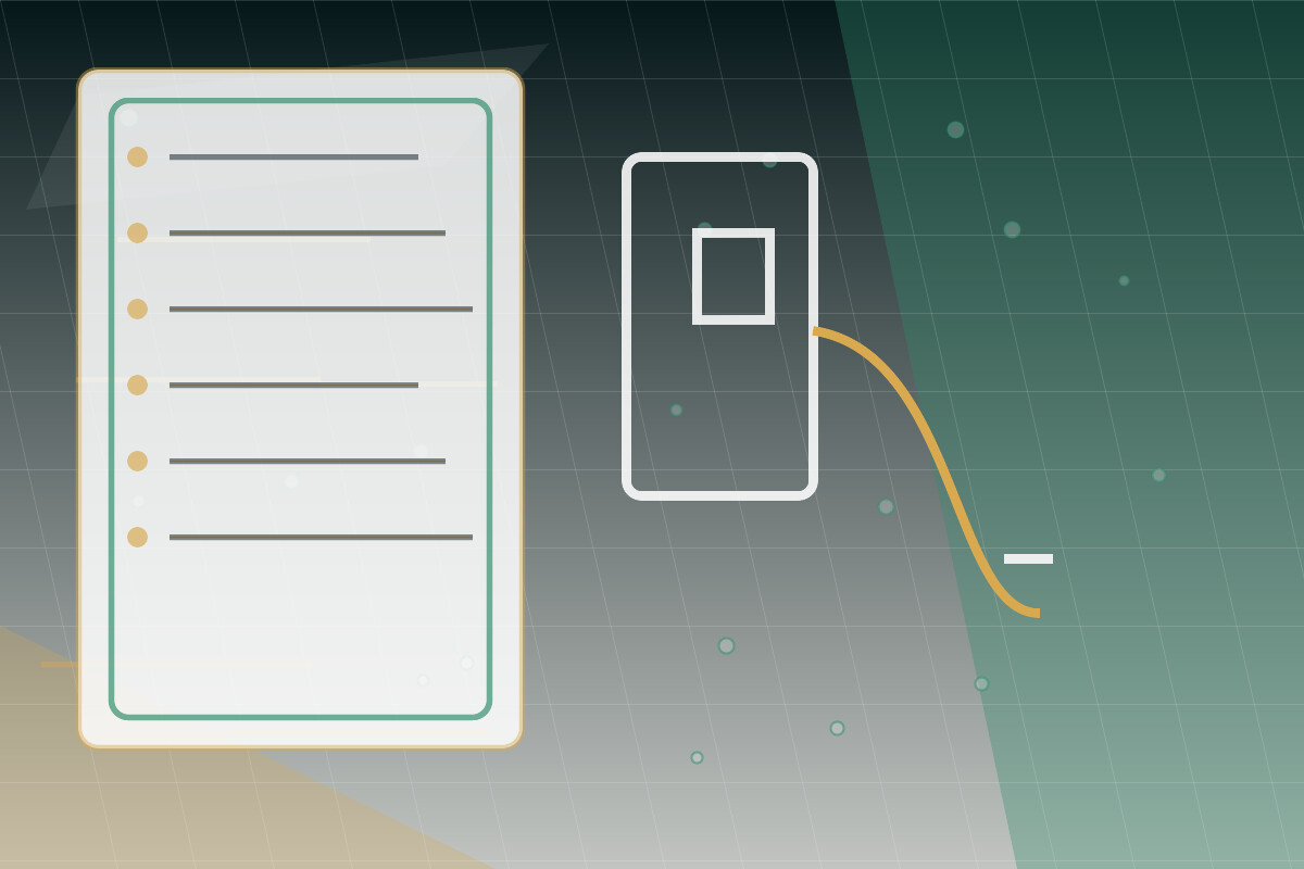 Wallbox-Anfrage eines Mieters mit technischer Prüfung von Stellplätzen und Lastmanagement - Kontextvisualisierung