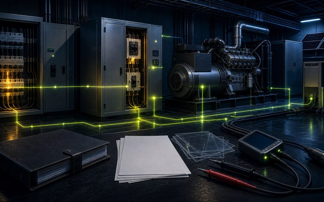 Netzersatzanlage mit Betriebssicherheit, Prüfung, Lastpfad und Dokumentation