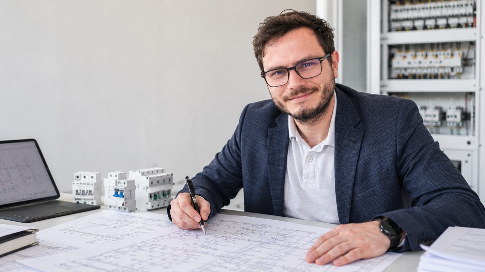 Sachverständiger prüft Rechnungen und Schadenunterlagen für Versicherer